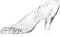 Godinger Crystal Slipper Glass Slipper - 6.75"...