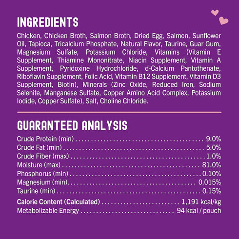 Stella & Chewy’s Carnivore Cravings Morsels & Gravy Chicken & Salmon Recipe Wet Cat Food Pouches – (2.8 Ounce Pouch, Case of 12)...