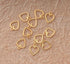 Ruwado 50 pcs Hollow Heart Charm Jewelry Making Kits for Jewelry Making 1.5 x 1.2 cm Cute Accessories for DIY Crafting Project Christmas Tree Déco...