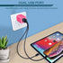 Wall Charger, AILKIN USB Plug Fast Charging Block, Power Adapter Cube 2 Port Charge Travel Brick Cell Quick Chargers Box for iPhone 15/14/13/12 Pr...