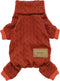 Fitwarm Knitted Dog Sweaters, Turtleneck Pet Pajamas, Dog Winter Clothes for Small Dogs Boy Girl, Cat Apparel, Dark Orange, XXL...