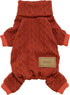 Fitwarm Knitted Dog Sweaters, Turtleneck Pet Pajamas, Dog Winter Clothes for Small Dogs Boy Girl, Cat Apparel, Dark Orange, XXL...