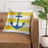 Emvency Throw Pillow Cover House Navy Blue Anchor with Yellow Nautical Modern Decorative Pillow Case Home Decor Square 20 x 20 Inch Pillowcase...