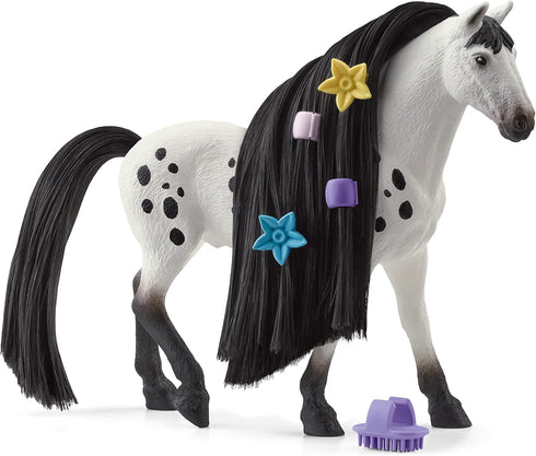 Schleich Horse Club Sofia's Beauties, Knabstrupper Stallion Beauty Horse with Brushable Hair - 8pc Styling Horse Figurine and Playset Accessories ...