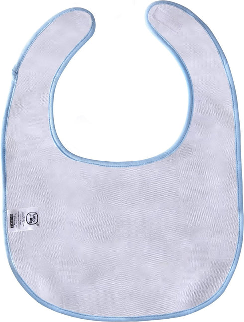 Littleforbig Cotton Waterproof Adult Babydoll Bib with Adjustable Hook-and-Loop Fastener Closure Printed 2 Packs - Zoo Animals and Cherry Adult Bi...