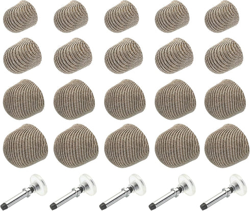 MECCANIXITY 30pcs 5/6/7/8mm Stylus Pen Fiber & Disc Fine Tips Universal Replacement High Precision for Stylus Pen Capacitive Touch Screen Devices...