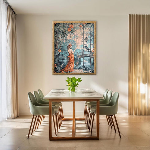 Posterizer 1 pcs-whimsical enchanted scene-fairies in nature 2-Collectibles & Fine Art-Fantasy & Fiction Art-Decor for Home & Office- unframed wal...