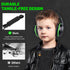 Green Wired Headphones for Boys Portable On Ear Youth Headphones for School Airplane Travel Lightweight Portable Compatible with Pad Computer Lapt...