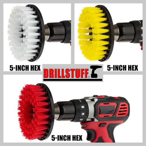 Cleaning Supplies - Drill Brush - Leather Cleaner - Shower Door - Upholstery - Carpet - Bathroom Accessories - Shower Cleaner - Bathtub - Tile - O...