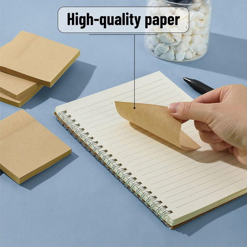 Mr. Pen- Sticky Notes, 3”x3”, 12 Pads, Kraft Colors Sticky Notes, Sticky Note, Self-Stick Note Pads, Sticky Pads Sticky Notes Aesthetic, Colorful ...