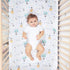aden + anais Essentials Classic Crib Sheet, 100% Cotton Muslin, Super Soft & Breathable, Tailored Snug Fit, Space Explorers-Explorers...