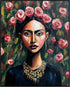 Posterizer 1 pcs-classic oil painting inspired woman with flowers 1-Retro Art-Collectibles & Fine Art-Decor for Home & Office- unframed wall art...
