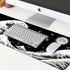 Gaming Mouse Pad Japanese Black and White Sea Wave Large XXL Mouse Pad Extended Big Desk Mat 31.06" x 11.8" Keyboard Laptop Computer Mousepad for ...