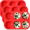 Anaeat Silicone Muffin Pan - 6 Cups Non-Stick Cupcake Molds, Food Grade Silicone Baking Tray for Making Egg Muffin, Cupcake, Quiches, Tart and Des...