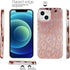 J.west Case Compatiable with iPhone 13 6.1 inch,Shiny Glitter Animal Leopard Print Pattern Exotic Pink Cheetah Design Soft TPU Slim Fit Protective...