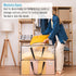 VENO 2 Pack Moving Bags Extra Large Storage Bags for College Move-In, Heavy-Duty Storage Totes, Packing Boxes, and Wardrobe Moving Supplies - Dura...