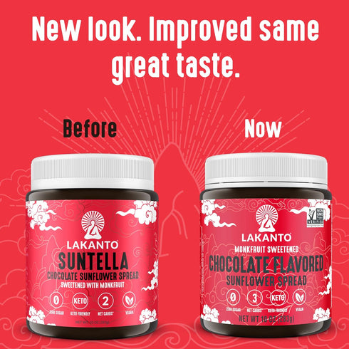 Lakanto Sugar Free Chocolate Sunflower Spread - Monk Fruit Sweetener, Keto Diet Friendly, Vegan, Dutch Cocoa, Chocolate Spread Use for Breakfast, ...