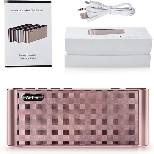 Bluetooth Speaker,FM Radio Player,MP3 Player Stereo Portable Wireless Speaker Drivers with HD Sound, Built-in Microphone, High Definition Audio an...