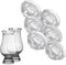 CairnCovers Glass Whiskey Glassware Lids - Glass Cap for Whisky Tasting Glasses by Cairn Craft (6 CairnCover Lids with Numeral Engraving)...