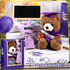 Graduation Bear Gifts Set Include Stuffed Animal Bear with Gown Cap Tassel Class of 2024 Grad Card Soap Artificial Flower Graduation Box with Grad...