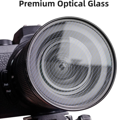 49mm Blue Streak Effect filter, Premium Optical Glass 360° Rotatable Anamorphic Flare Special Effects Lens Filter...