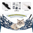Cat Hammock for Cage Hanging Reversible 2Pack,Pet Hammock Bed Adjustable,Soft Sleeping Hammock for Cats,Ferret,Puppy,Rabbits,Small Animals (M, CAT...