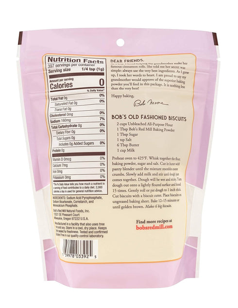 Bob's Red Mill Baking Powder, 14 Ounce (Pack of 2)...