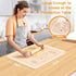 2024 Upgrade Silicone Baking Pastry Mat with Cutter,4mm High Edge&Non-slip&Non-stick Dough Rolling Kneading Mat,Fondant/Crust Mat,Kitchen Counter ...