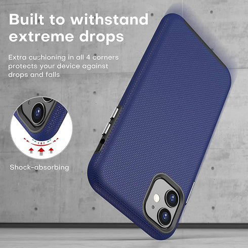 CellEver Heavy-Duty Case for iPhone 11 - Dual Layer, Military Grade Protection, Elevated Screen & Camera Protection, Slim, Shockproof Non-Slip Pho...