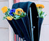 Cloth 6 Pocket Saddlebag Hanging Fence Fabric Bag Planter -Hangs Flowers on Both Sides of The Fence for Patio, Deck, Railing. Perfect for flowers,...