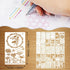 30 Pieces Mixed Bullet Journal Stencil Kit, Letter Drawing Painting Alphabet, Reusable Accessory for DIY Planner Scrapbooking Wall Decor (17.8 x 1...