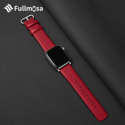 Fullmosa Leather Bands Compatible with Apple Watch Band 41mm 40mm 38mm 42mm 44mm 45mm 46mm 49mm Women Men for iWatch Ultra 2/Ultra/10/9/8/7/6/5/4/...