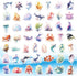 100PCS Ocean Stickers, Cute Sea Creature Aesthetic Decals Vinyl Waterproof Stickers for Water Bottle Laptop Luggage Helmet Skateboard Snowboard Gu...