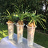 Beautyflier 5” Pack of 4 Clear Flower Pot Planter Plastic Orchid Pot with Holes Tall Plant Pots for Home Office Desk Garden Flower Shop Decoration...