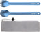 OUTXE Titanium Long Handle Spork and Spoon, 8.7-Inch Soup Spoon, Camping Spork and Spoon, Eco-Friendly Coffee Spoon, Spork and Spoon Set...
