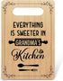 Grandma Cutting Board, Kitchen Gifts for Grandma, Bamboo Chopping Board Presents for Grandmother Mothers Day Birthday Christmas from Grandchildren...