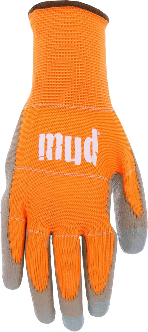 MUD Smart Work Gardening Glove Orange - Medium 028O/M Smart Device Ready...