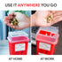 Sharps Container for Home Use and Professional 1 Quart (3-Pack) by Alcedo | Biohazard Needle and Syringe Disposal | Small Portable Container for T...