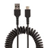 StarTech.com 3ft (1m) USB A to C Charging Cable, Coiled Heavy Duty Fast Charge & Sync USB-C Cable, USB 2.0 A to Type-C Cable, Rugged Aramid Fiber,...