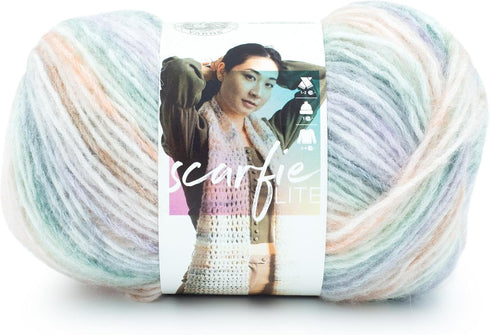 Lion Brand Yarn Scarfie Lite yarn, 1 Pack, Tiger Lily...
