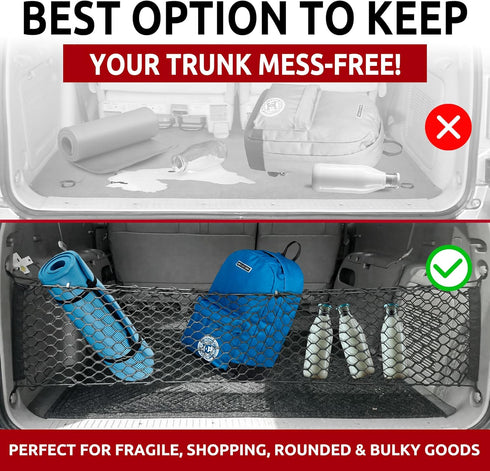 Envelope Style Trunk Cargo Net for Toyota Sequoia 2008-2025 New...