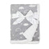 American Baby Company Heavenly Soft Chenille Sherpa Receiving Blanket, 3D Gray, 30" x 35", Warm and Cozy for Boys and Girls, Ideal for Baby Carrie...