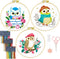 ASTNIC Embroidery Kit for Beginners, 3 Sets Owl Hand Embroidery Kit with Hoop Needle Video Step by Step Instructions DIY Knitting Kit Arts and Cra...