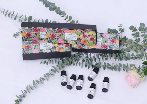 Essential Oils Set 100% Pure Natural DR.NITTA Top 6 Oils for Massage,Diffusers,Humidifier,Candle Making Lavender, Eucalyptus,Orange, Peppermint, L...