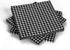 Gatherfun Disposable Paper Napkins Black and White Gingham for Dinner Picnic and Parties (Pack of 50)...