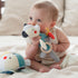 Petit Collage Organic Busy Bear Activity Toy – Handmade Teddy Bear Stuffed Animal for Babies and Toddlers, Entertains with Gentle Developmental Ac...