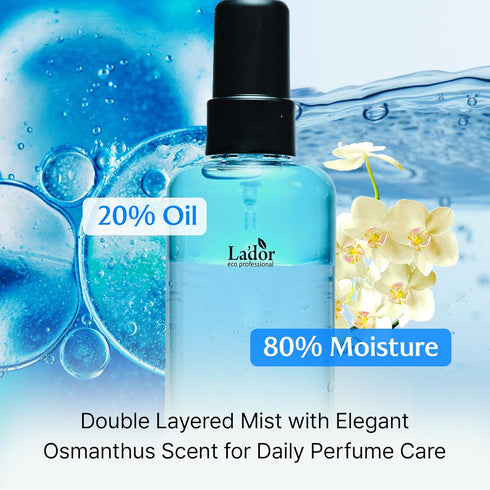 LA'DOR Keratin Hydrating Anti-Frizz Oil Water Perfume Heat Protectant Hair Mist - Leave-In Treatment Spray for Dry Damaged Hair Korean Haircare LA...