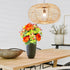 Admired By Nature Spring Bush Artificial Hydrangea Flowers, Yellow/Orange/Beauty/Kiwi...
