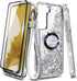Designed for Samsung Galaxy S23 Magnetic Case for MagSafe with Tempered Glass Screen Protector, Camera Lens Protector/Wrist Strap Lanyard, Glitter...
