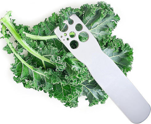 Herb Stripping Tool - Greens and Herb Stripper Steel Herb Leaf Zip Tool for Kale, Chard, Collard Greens, Thyme and Rosemary...